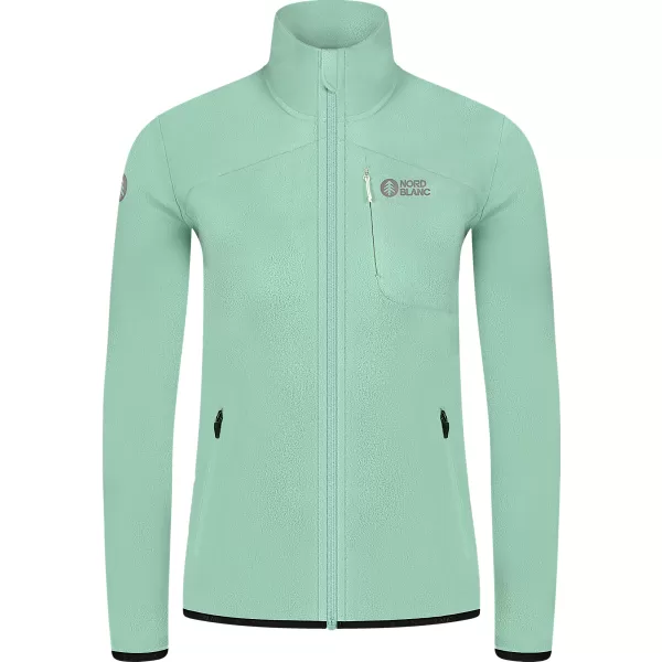  Lahek ženski pulover iz flisa NORDBLANC MAPLE NBSFL8374 ZELENA 