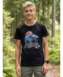 Otroška majica s kratkimi rokavi ALPINE PRO ECOMO 4 ČRNA VARIANTA PC
