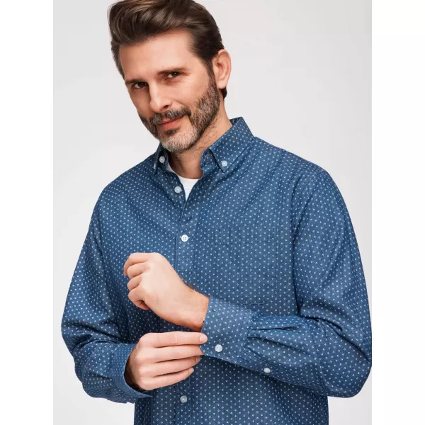  Moška srajca OMBRE K702 MODRA 