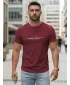 Moška majica s kratkimi rokavi DSTREET NX5127R-BU BORDO