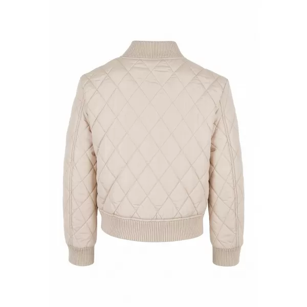  Dekliška prešita jakna URBAN CLASSICS UCK806-02903 BELI PESEK 
