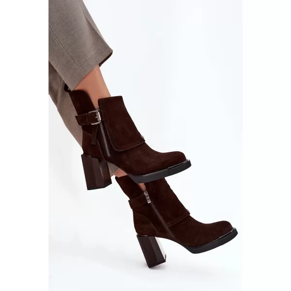  Ženski škornji VINCEZA 91152 ČOKOLADA 