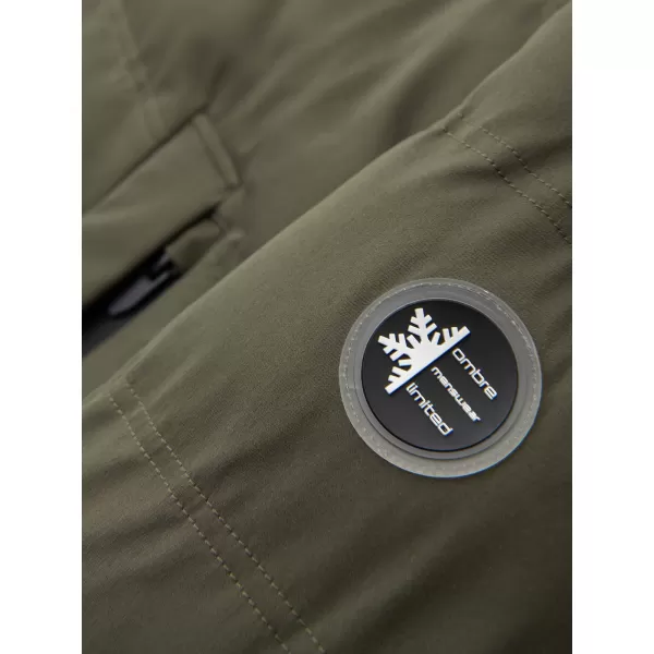  Moška parka OMBRE OM-JALJ-0310 TEMNO OLIVNO 