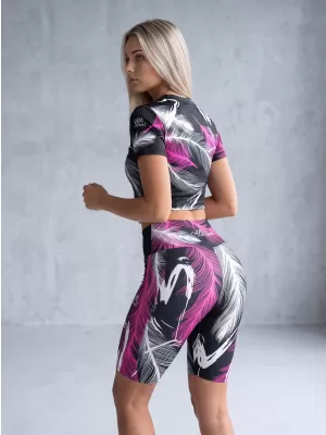 Ženske vrhunske pajkice čez kolena (nove velikosti) ALTISPORT VOJ/ALW001LEG06 ČRNA/ROZA