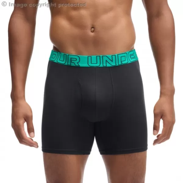  Moške boksarice UNDER ARMOUR UA PERFORMANCE COTTON - SOLID 6 - 3PK 1383889-007 ČRNA 
