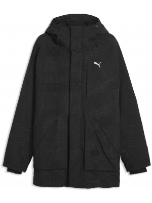 Moški plašč PUMA PROTECTIVE HOODED DOWN PARKA M 69456301 ČRNA PUMA
