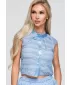 Ženska bluza OMBRE OW-TS-E0066 MODRA