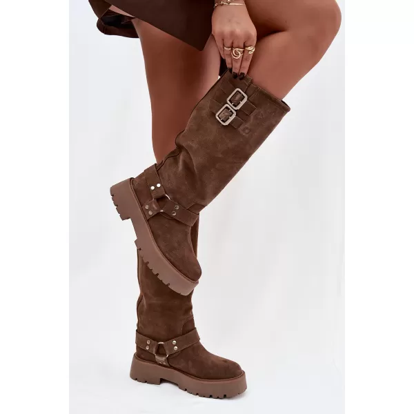  Ženski škornji BIG STAR SHOES OO274A182 BEŽ 