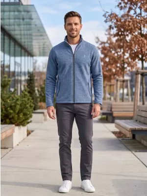 Moški pulover iz flisa ALTISPORT ALM002852 TEMNI DENIM POUDARKI