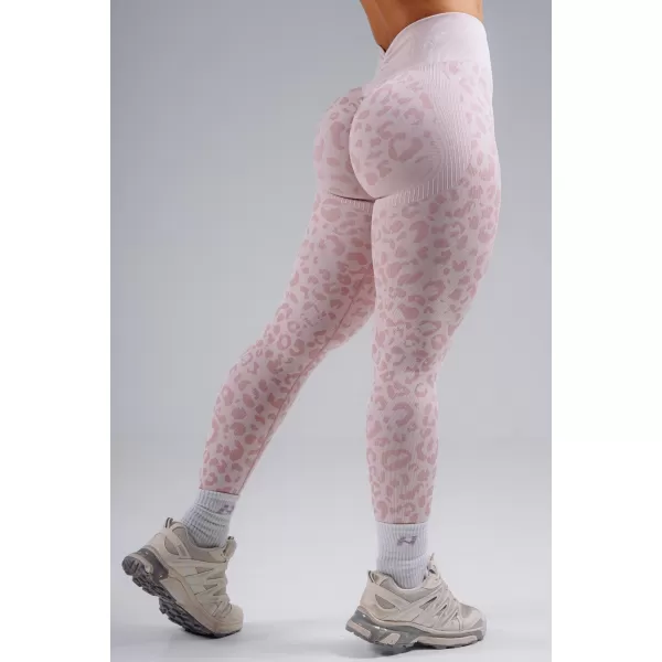  Kompresijske push-up pajkice z leopardjim potiskom NEBBIA PRIMAL 849 ROZA LEOPARD 