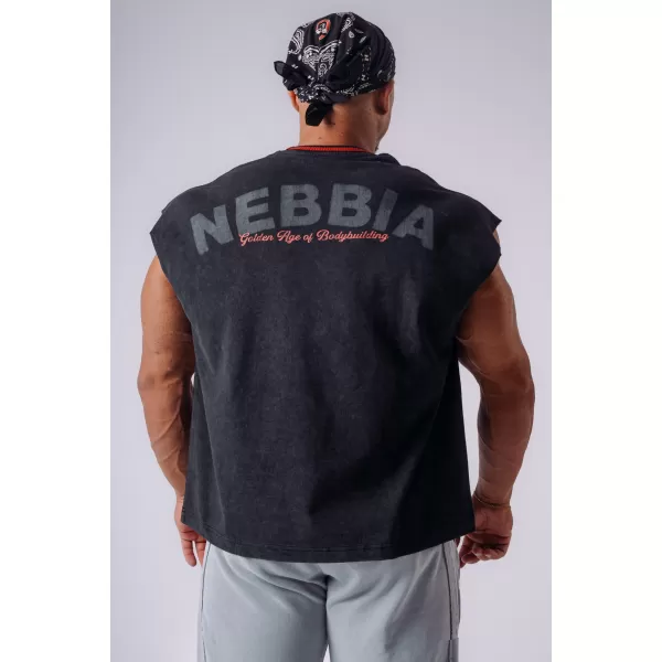  Moške majice brez rokavov NEBBIA OLYMPIA MUSCLE COVER 947 ČRNA 