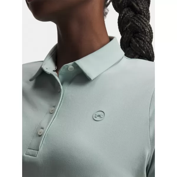  Ženska majica s kratkimi rokavi UNDER ARMOUR UA ARMOURDRY SS POLO 6009805-477 MODRA 
