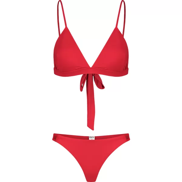  Ženski spodnji del bikinija NORDBLANC TWINKLE NBSSS8242 RDEČA 