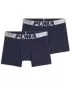 Moške boksarice PUMA MEN SHINE ELASTIC BOXERS 2P 94780601 MODRA/SREBRNA