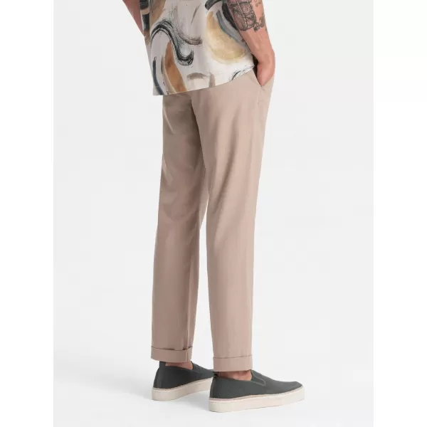  Moške chino hlače OMBRE P1522 BEŽ 