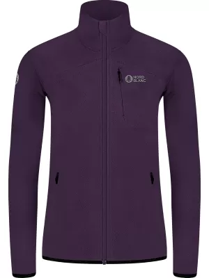 Lahek ženski pulover iz flisa NORDBLANC MAPLE NBSFL8374 TEMNO VIJOLIČNA