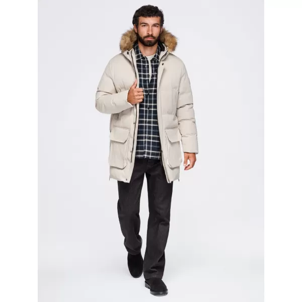  Moška parka OMBRE OM-JALJ-0310 KREMA 