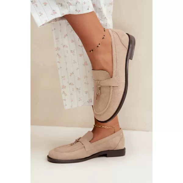 Ženski mokasini BOTO 1539 KAKI 