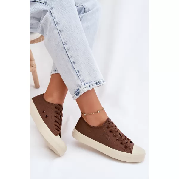  Ženske superge BIG STAR SHOES TT274123 RJAVA/BEŽ 