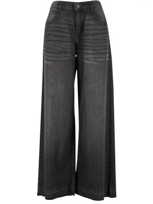 Ženske hlače URBAN CLASSICS TB7712 ČRNO OPRANO