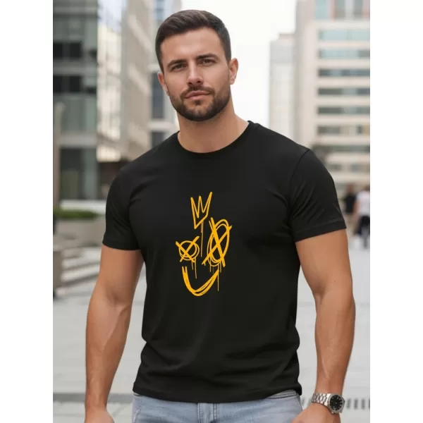  Moška majica s kratkimi rokavi DSTREET NX0138R-BK ČRNA 