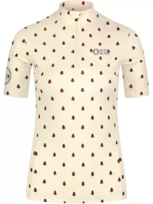 Ženski kolesarski dres NORDBLANC TREES NBSLF8085 BEŽ