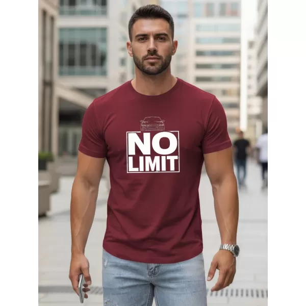  Moška majica s kratkimi rokavi DSTREET NX0129R-BU BORDO 