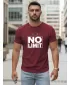 Moška majica s kratkimi rokavi DSTREET NX0129R-BU BORDO