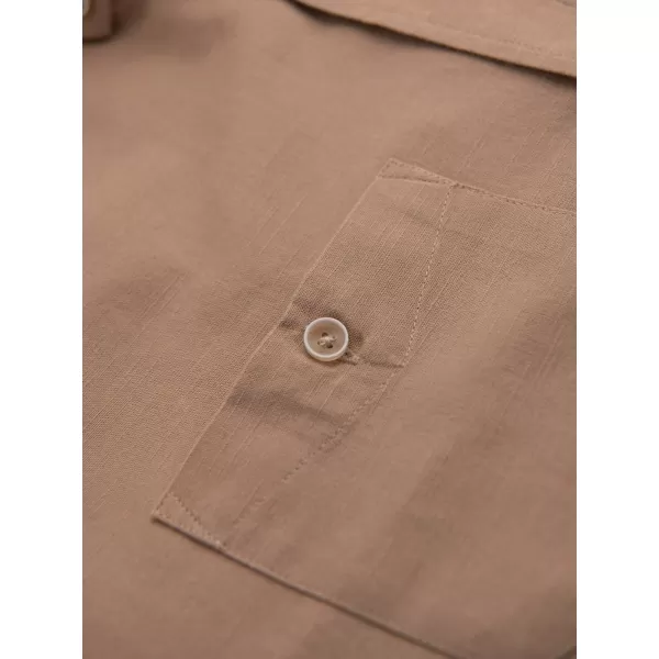  Moška srajca OMBRE N-OM-SHCS-0134 SVETLO RJAVA 
