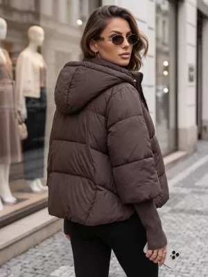 Ženska jakna DSTREET TY5896 RJAVA