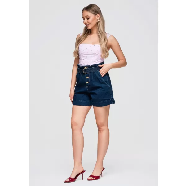  Ženske kratke hlače OMBRE OW-ST-E0011 TEMEN DENIM 