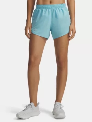Ženske kratke hlače UNDER ARMOUR UA FLY BY 3 SHORTS 1382438-425 MODRA