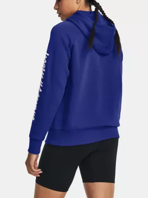 Ženski pulover UNDER ARMOUR UA RIVAL FLEECE GRAPHIC HDY 1379609-400 MODRA