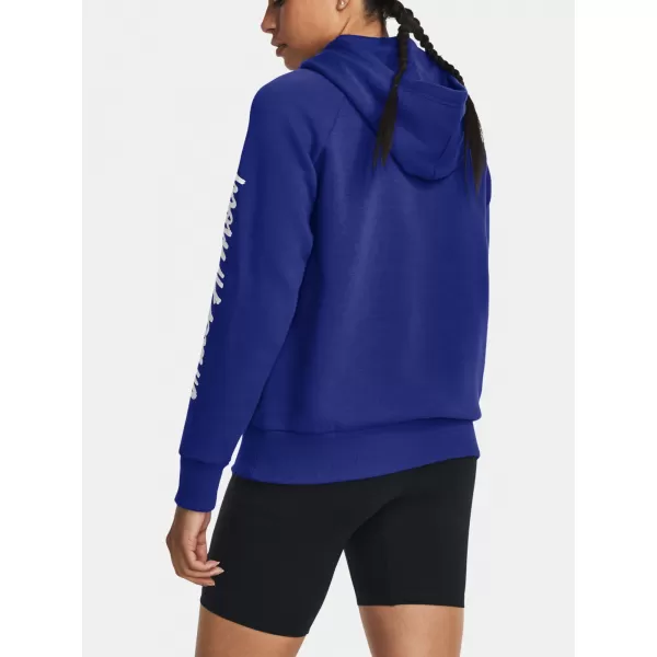  Ženski pulover UNDER ARMOUR UA RIVAL FLEECE GRAPHIC HDY 1379609-400 MODRA 