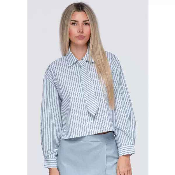  Ženska srajca OMBRE OW-SH-E0069 SIVA 