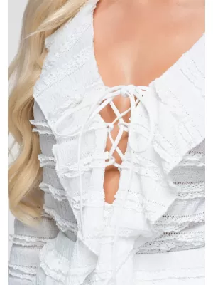 Ženska bluza OMBRE OW-TS-E0067 BELA
