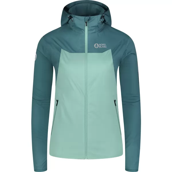  Ženska softshell jakna NORDBLANC OUTLAND NBSSL8324 ZELENA/SIVA 
