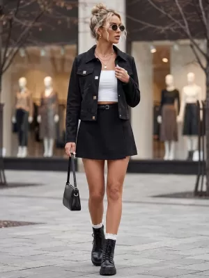 Ženska jakna DSTREET TY5880 ČRNA