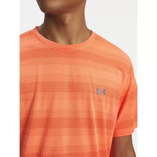  Moška majica s kratkimi rokavi UNDER ARMOUR VELOCITI SS 6009517-824 ORANŽNA 