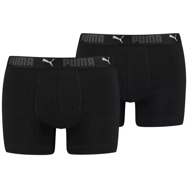  Moške boksarice PUMA SPORT COTTON BOXER 2P 93552101 ČRNA 