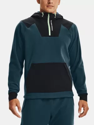 Moški pulover UNDER ARMOUR UA RUSH FLEECE HOODIE 1366177-413 MODRA