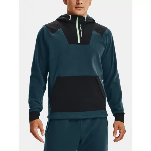 Moški pulover UNDER ARMOUR UA RUSH FLEECE HOODIE 1366177-413 MODRA 