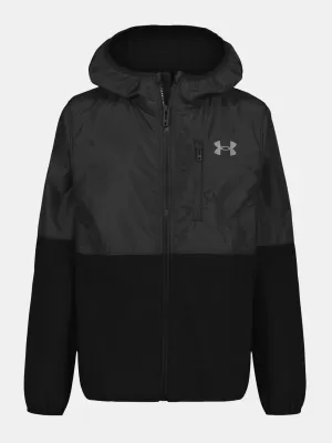 Fantovska jakna UNDER ARMOUR TEXTURED SOFTSHELL UJSJM04F-001 ČRNA