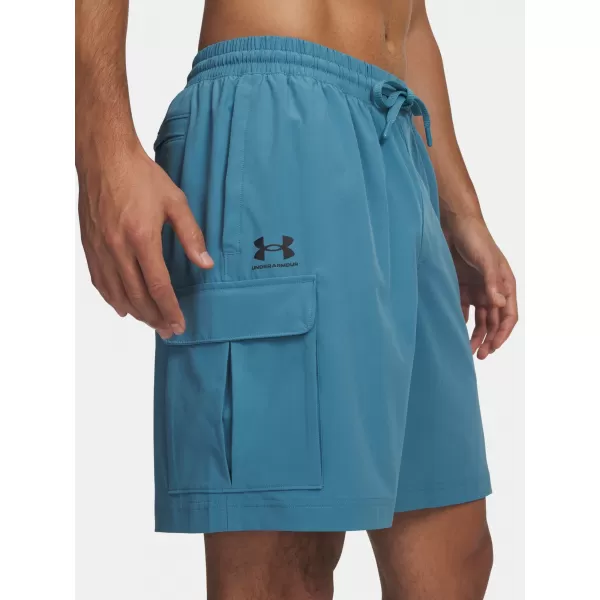  Moške kratke hlače UNDER ARMOUR VIBE WOVEN CARGO SHORT 1386560-466 MODRA 