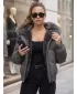 Ženska jakna DSTREET TY6010 TEMNO SIVA