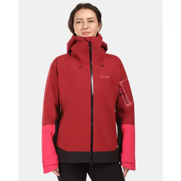  Ženska hardshell jakna KILPI MAMBA-W 1L0101KI TEMNO RDEČA 