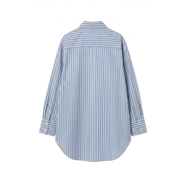 Ženska bluza URBAN CLASSICS TB8543-03326 MODRA/BELA 