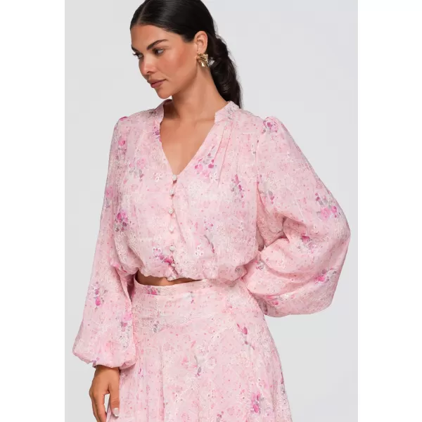  Ženska srajca OMBRE OW-SH-E0058 ROZA 