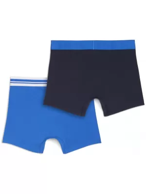 Moške boksarice PUMA MEN EVERYDAY PLACED LOGO BOXER 2P 93847603 MODRA KOMBINACIJA