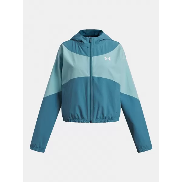  Dekliška jakna UNDER ARMOUR UA RIVAL WOVEN HD JACKET 6004181-466 MODRA 